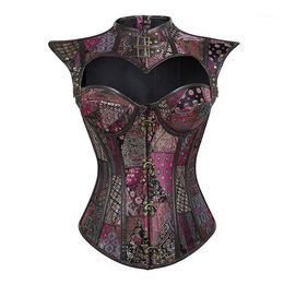 Bustiers & Corsets Steampunk Gothic Tight Dark Knight Corset Halloween Costume Slimming Corsage Corselet Sexy Black Strap