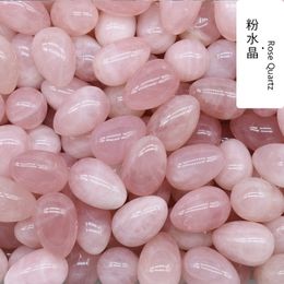 Non-porous natural stone 30mm Egg Shaped Stone Seven Chakras Healing Crystal Small Ornaments