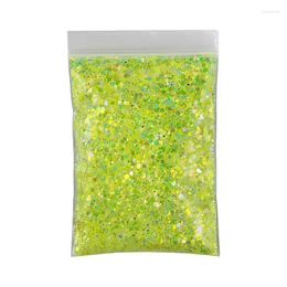 Nail Glitter 50G/Bag Luminous Chrome Powder Shiny Glow In The Dark Gradient Colours Sequins For Makeup Craft DIY Supplies Prud22