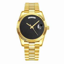 Uhr Luxus High-End-Mode Relogio-Mit Kalender Uhr Tragen Frohes Neues Jahr Gold Armband Geschenk