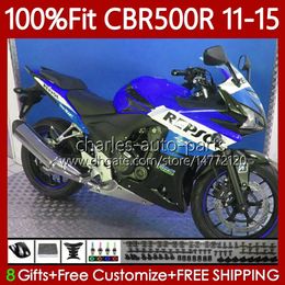 Injection Mould Fairings For HONDA CBR 500 R CC 500R RR CBR500R 11 12 13 14 15 Body 126No.39 CBR500RR 2011 2012 2013 2014 2015 CBR500 Repsol Blue RR 11-15 OEM Bodywork Kit