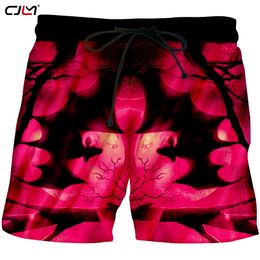 Man Halloween 3D Printed Animal Shorts Creative Moon And Bat Mens Clothing Gothic Large Size Wholesale 5XL 220623