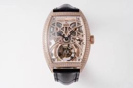 ABF 25 Diamond Cutout Tourbillon Limited Edition Watch, Double Strand Case, Hand bracelet, 72 hours at a time, sapphire crystal mirror