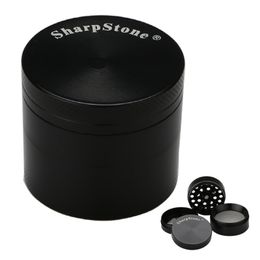 SharpSt Herb Grinder Metal Alloy Smoking Flat and Concave Grinders Tobacco Sharp stone 4 Layers 40 50 55 63mm Big Size Accessories