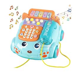 Baby toys 0 12 months Montessori Musical Piano Phone Toys For Baby Girl 13 24 Months Mobile Phone Toys For Kids 2 To 4 Year Old 220706