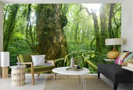 Custom home 3d wallpaper plant tree forest background wall Mural home decor wallpapers papel de parede walls decorations living room