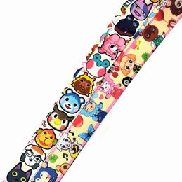 KeyChain 10PCS Animal CrossingAnimal Crossing Cartoon Anime HUNTER Neck Strap Lanyards Badge Holder Rope Pendant Key Chain Accessorie Small Wholesale