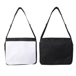 Sublimation Shoulder Bag Blank Plush Heat Transfer Backpack DIY Student Tote Bags with Adjustable Shoulder Strap