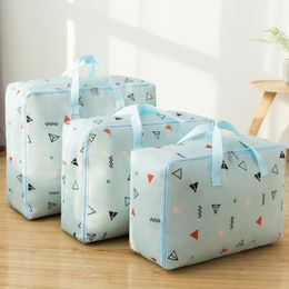 3Pcs/set Clothes Quilt Storage Bag Oxford Cloth Closet Organiser For Bedding Blanket Pillow Container Tidy Luggage Packing Bag CX220329