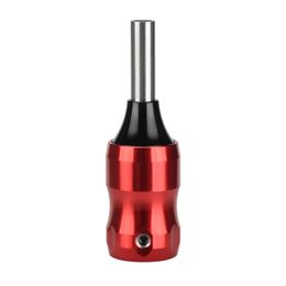 24mm diameter 2mm screw tattoo handle short red five-claw electroplated Aluminium alloy ordinary needle 1pc