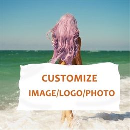 Customized Po Bath personalized s Bathroom for Adult Beach Hand Shower Large Swimming Cover Towel 220616