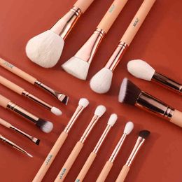 Makeup Tools Professional Makeup brush 15 Synthetic Natural Goat foundation make-up eye shadow Tools 220423