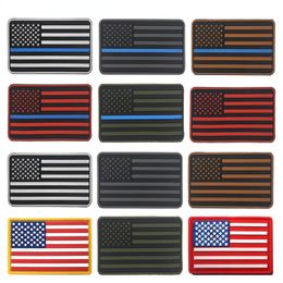 US Flag PVC Patch USA United States of America Military Patch Tactical Emblem American Rubber Flag Badges