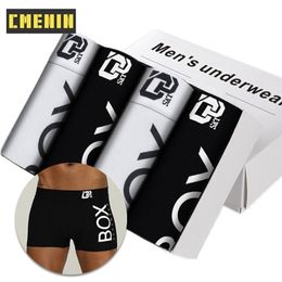 -4pc/lote Cotton Gay Men sexy ropa interior Boxer Boxer Underpants