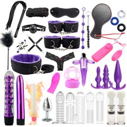 Sex Products Sextoy Erotic Toys for Adults Bdsm Kit Bondage Gear Sex toys Handcuffs Dildo Vibrator Anal Plug Sex Toys For Women 220707