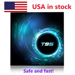 Ship from USA T95 TV Box Android 10.0 Allwinner H616 Quad Core 4GB 32GB 64GB H.265 6K Media Player DUAL WIFI Set top Box