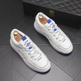 Designer Brand Lace-Up Wedding Dress Party Shoes White Men's Breathable Sports Casual Sneakers Fashion Leisure Driving Walking Loafers b