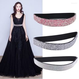 Belts Women's Rhinestone Fine Belt High Quality Fashion Elastic Luxury Design Coat Sweater Dress WaistbandBelts