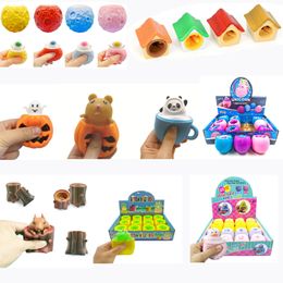 decompression fidget toys creative four galaxy astronauts puppy house cheese mouse vent cup squeeze toy reliever squishy funny antistress relief gift dhl