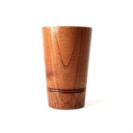 Tumblers Wood Cups Vintage Handmade Wooden Tea Drinking Cup Milk Beer Coffee Mug Wood Glass 20220531 D3