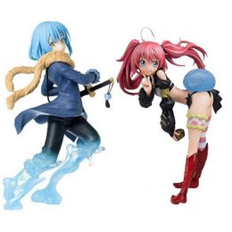 Wholesale Toy Figures That Time I Got Reincarnated as a Slime Rimuru Tempest Milim Nava Anime PVC Action Figure Toy New Collection Gifts H1105