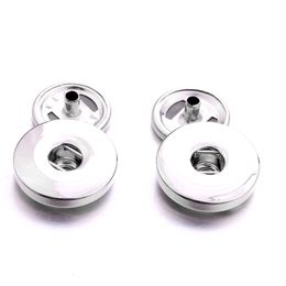 Metal 12mm 18mm Snap Button Clasps Base Buttons to Make DIY Snaps Bracelet Necklace Snap Jewelry