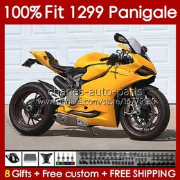 OEM Body For DUCATI Panigale 959 1299 S R 959R 1299R 15-18 Bodywork 140No.21 959-1299 959S 1299S 15 16 17 18 Frame 2015 2016 2017 2018 Injection Mould Fairing yellow stock