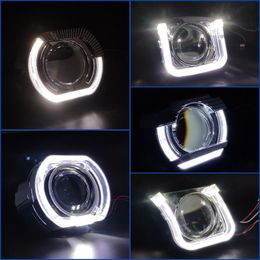 Other Lighting System Angel Eyes Shrouds For Bi-Xenon Projector Lens 2.5 WST Mask Covers Bezels Headlight Lenses Car Accessories Retrofit DI