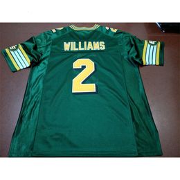 Mit Custom Men Youth women Vintage Edmonton Eskimos #2 Gizmo Williams Football Jersey size s-4XL or custom any name or number jersey