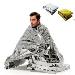 Portable Thermal Blankets Party Favour Waterproof Emergency Foil Thermal First Aid Rescue Life-saving Blanket Outdoor 210x130cm