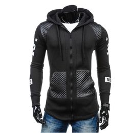 Men's Hoodies Sweatshirts Bulk White Zip Up Hoodie Coat Leather BK/M Sweatshirt puff Outwear Winter Men Jacket Warm Sweater Hooded Indoor House