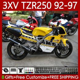 Fairings For YAMAHA TZR 250 TZR250 R RR TZR-250 TZR250R Light yellow 92 93 94 95 96 97 Body 117No.42 YPVS 3XV TZR250-R 1992 1993 1994 1995 1996 1997 TZR250RR 92-97 Bodywork