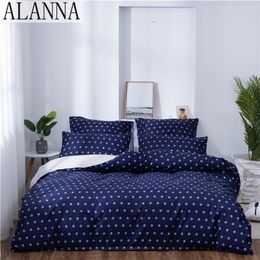 Alanna X 1011 Printed Solid bedding sets Home Bedding Set 4 7pcs High Quality Lovely Pattern with Star tree flower T200706