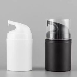 White Black PP Material Empty Airless Vacuum Pump Bottle Makeup Cream Lotion Sample Packing Travel Dispenser Containers