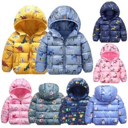 Baby jacket baby girl coat Hooded Cartoon jackets for girls 2y-6y pink fashion windbreaker girls Toddler Coat LJ201128