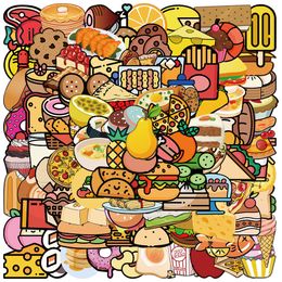 100PCS/Pack Mixed Car Stickers Graffiti Various food cartoon For Skateboard Laptop Pad Bicycle Motorcycle Helmet Guitar PS4 Phone Decal Pvc Sticker