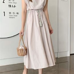 10 Colours S 2XL Summer Women Dress Maxi Evening Female Vintage Oversize Short Sleeve Beach es Robe Vestido Cotton 226014