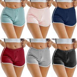 Sexy 2390# Women's Stretch Sports Yoga Shorts Bag Hip Peach Running Shorts