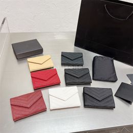 Womens Red Purses Designer High Women Holder Unisex Wallets Quality Classic 5 Fashion Card Purse Coin Colours Dlwaj