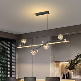 Pendant Lamps LED Lamp For Dining Room Kitchen Living Bedroom Indoor Home Modern Dimming Ceiling Chandelier Lighting FixturePendant