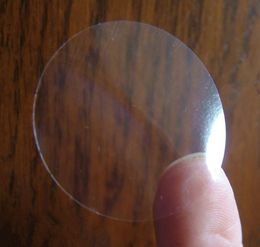 2021 new 3000Pcs/ Lot 2cm Blank Stickers Labels Plastic PVC Clear Self Adhesive Water Proof Round Poly Sticker Sealing Labels For Event