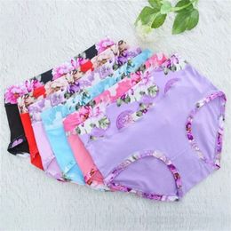 5Pcs Print Panties Women's Underwear Cute Cotton Plus Size Briefs Girl Ladies lingeries Panty Sexy Underpants For Women 220425