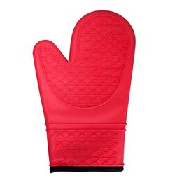 Silicone Oven mitts Heat Resistant Double OvenGloves with Soft Cotton Lining and Non-Slip Surface for Kitchen Cooking Baking Grilling Pizza