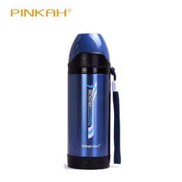 PINKAH Thermos Stainless steel Double Wall Thermal Cup Bottle Travel Mug Water Vacuum School Home Office Coffee 500ML Y200107