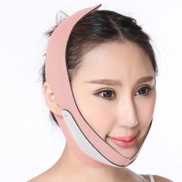 Women Slimming Chin Cheek Slim Lift Up Mask V Face Line Belt Strap Band Facial Beauty Tool Slimming Bandages 007