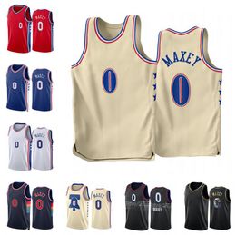 Basketball Jersey Tyrese Maxey 2022-23 new season Men Youth city jersey in stock