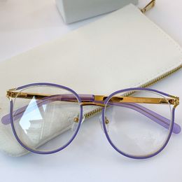 Fashion Women Glasses Frame C2126 Lovely Big Round Cateye Fullrim Eyeglasses 52-18-140 for Prescription Glasses Fullset Packing