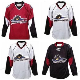retro cheap Australia - Nikivip Cheap Custom Retro Cleveland Lake Erie Monsters Hockey Jersey Men's All Stitched Any Size 2XS-4XL 5XL Name Or Number Jersey Vintage