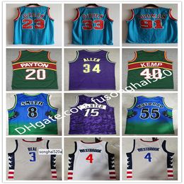 23 Vince 15 Carter Basketball Jersey Scottie 33 Pippen Dennis 91 Rodman Retro Ray 34 Allen Kemp Gary Payton Smith Mutombo Beal Wes jerseys