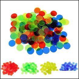 100Pcs Montessori Learning Education Math Toys Reces Colour Plastic Coin Bingo Chip Children Kids Classroom Supplies 1552 Drop Delivery 2021